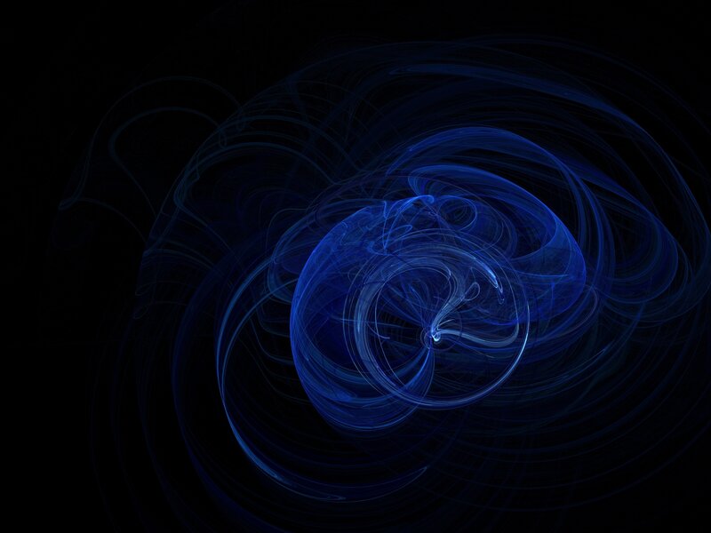 Blue Swirling Light Patterns