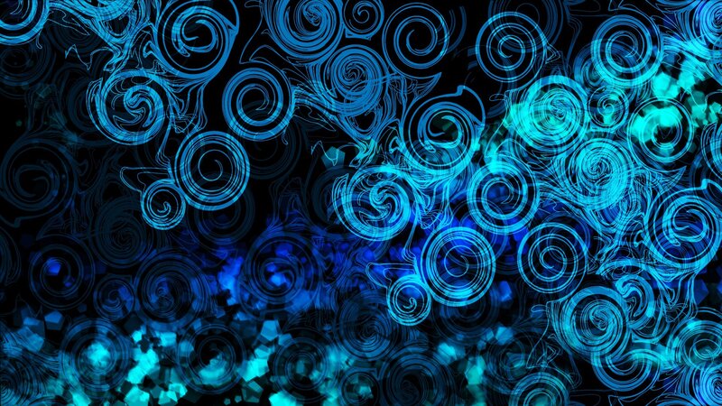 Blue Swirling Patterns — Dynamic, Abstract