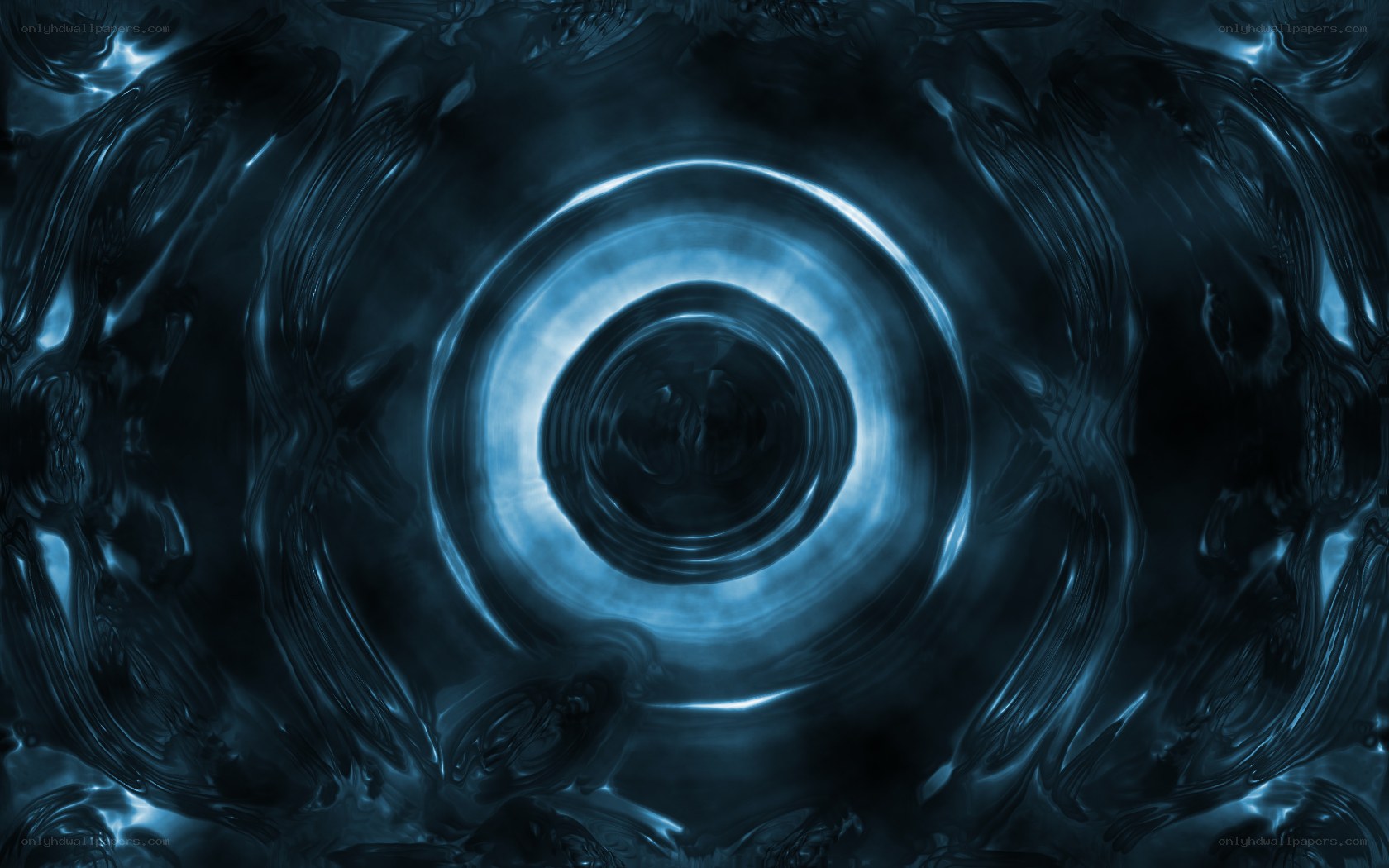 blue swirling vortex