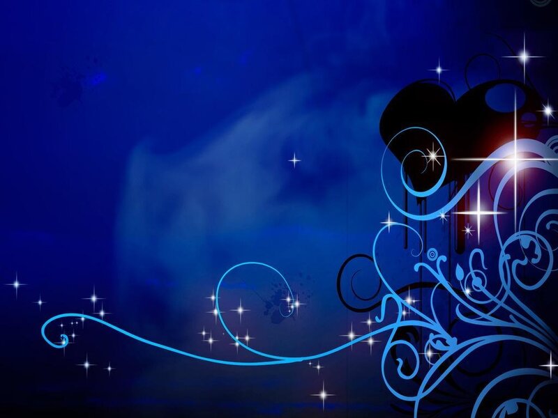 Blue Swirls and Stars