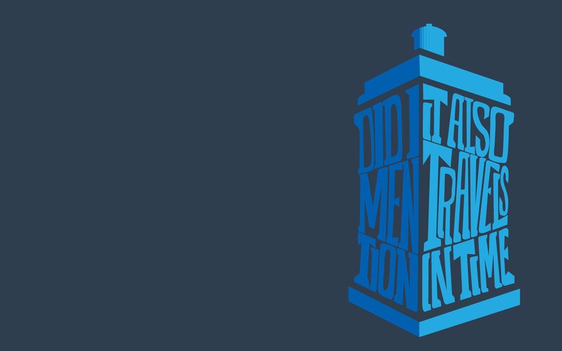 Blue Tardis Shape