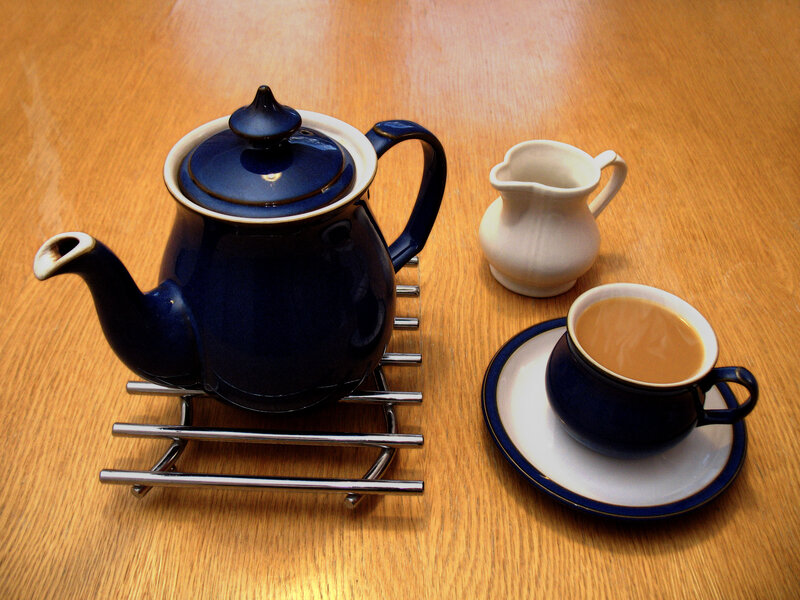 Blue Teapot and Cup — Calm
