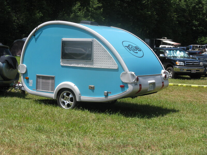 Blue Teardrop Trailer