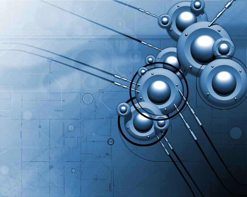 blue tech abstract design
