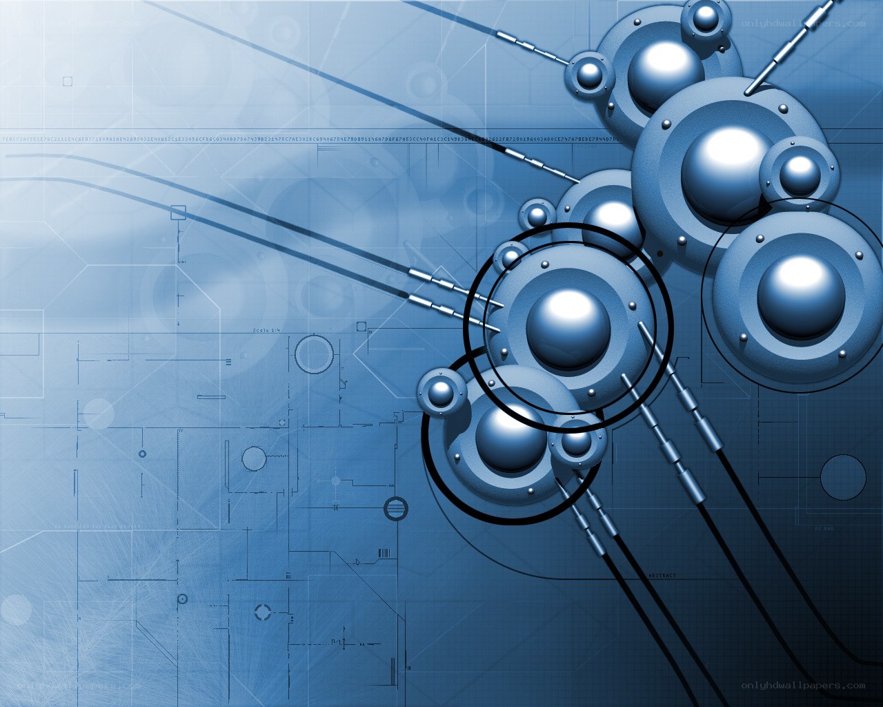 blue tech abstract design