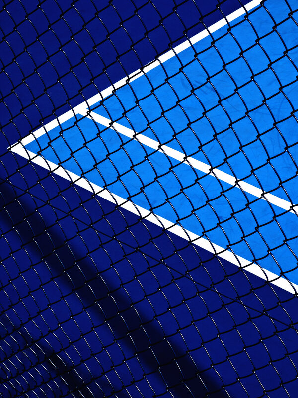 Blue Tennis Court
