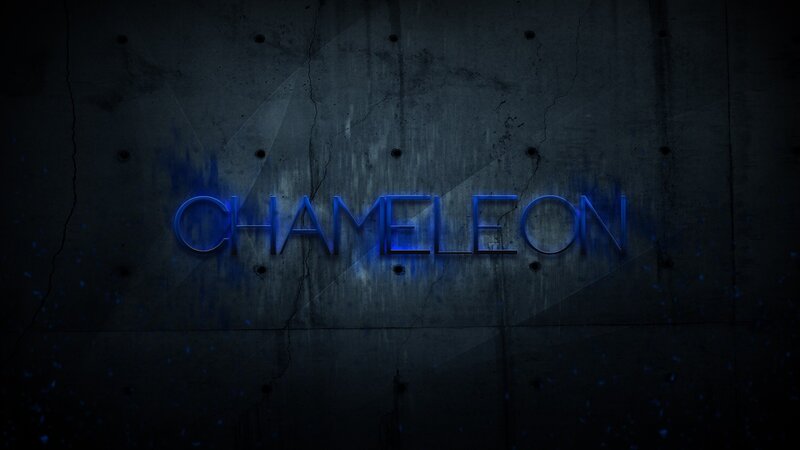 Blue Text on Concrete Wall