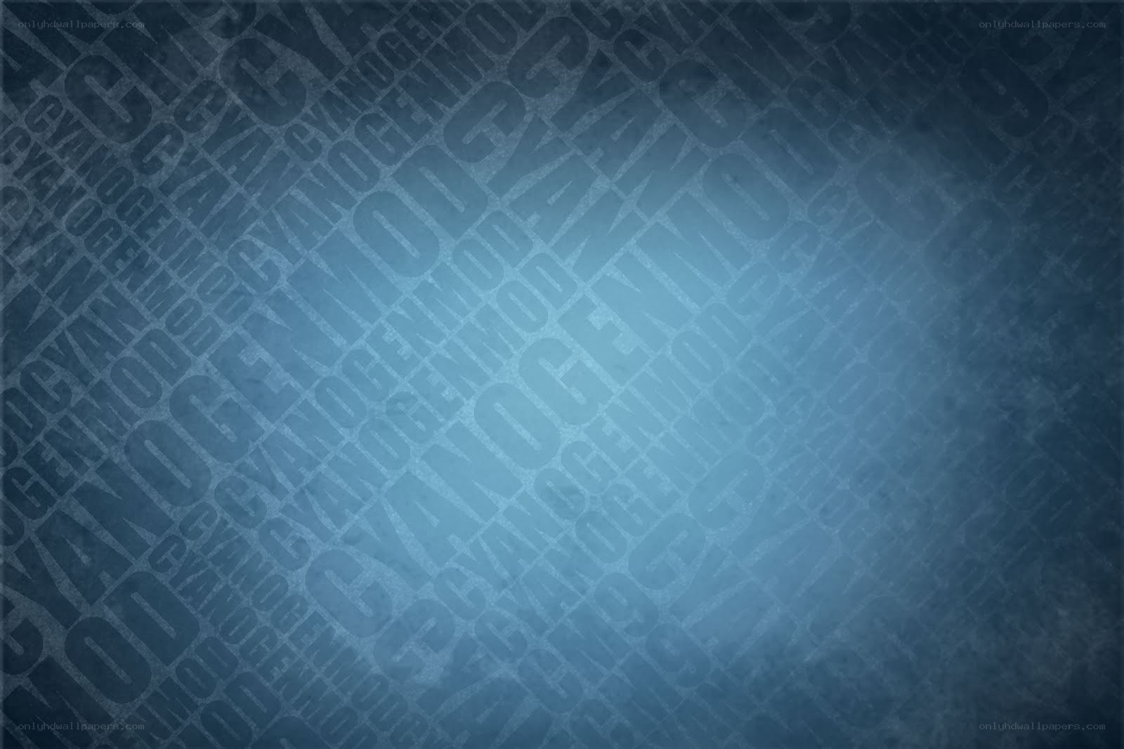 Blue text pattern background