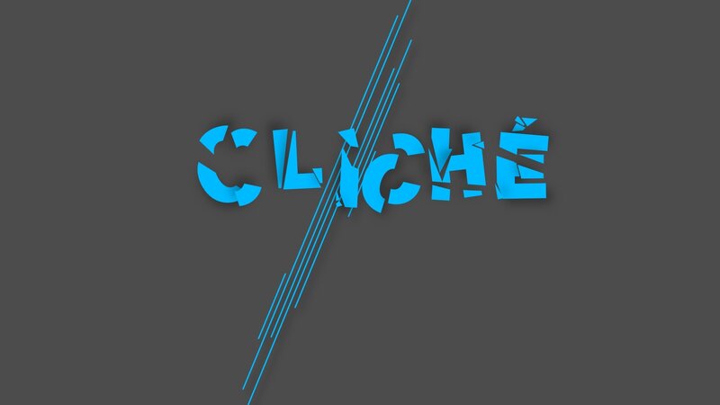 blue text with diagonal lines
