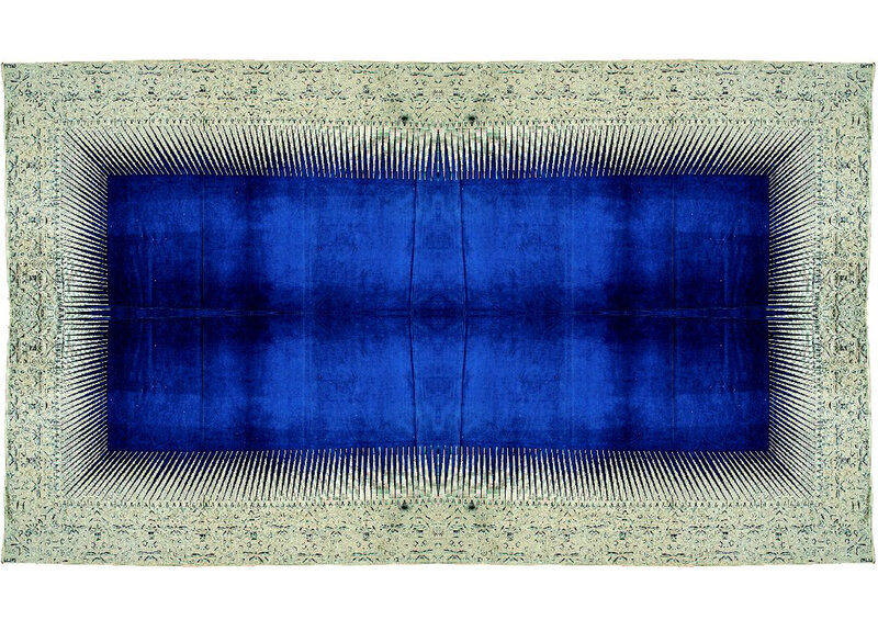 Blue Textile Artwork