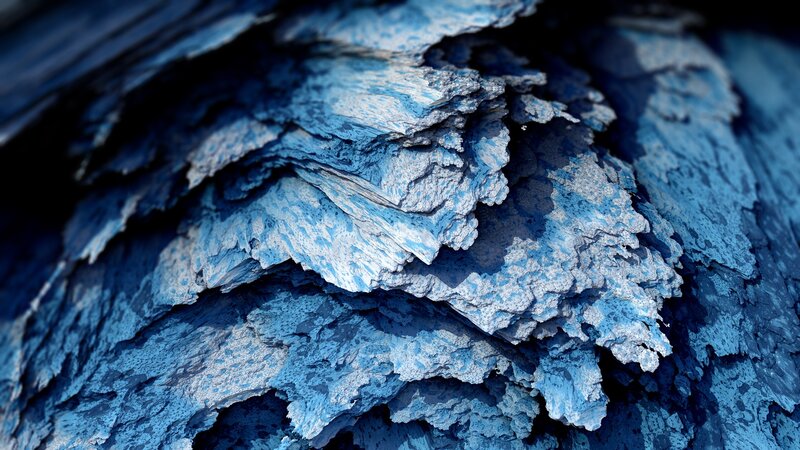 Blue Textured Rock Surface — Abstract