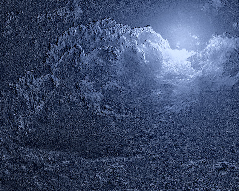 blue textured surface
