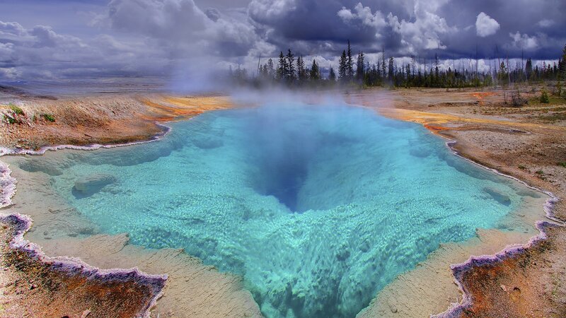 Blue Thermal Pool — Dramatic
