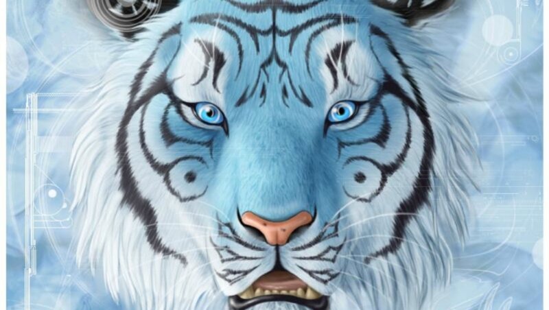 Blue Tiger Face — Intense