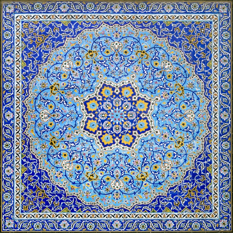 Blue Tile Mosaic — Ornate