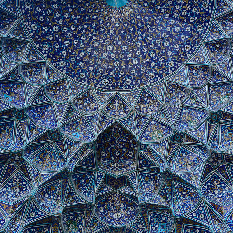 Blue Tiled Ceiling — Ornate