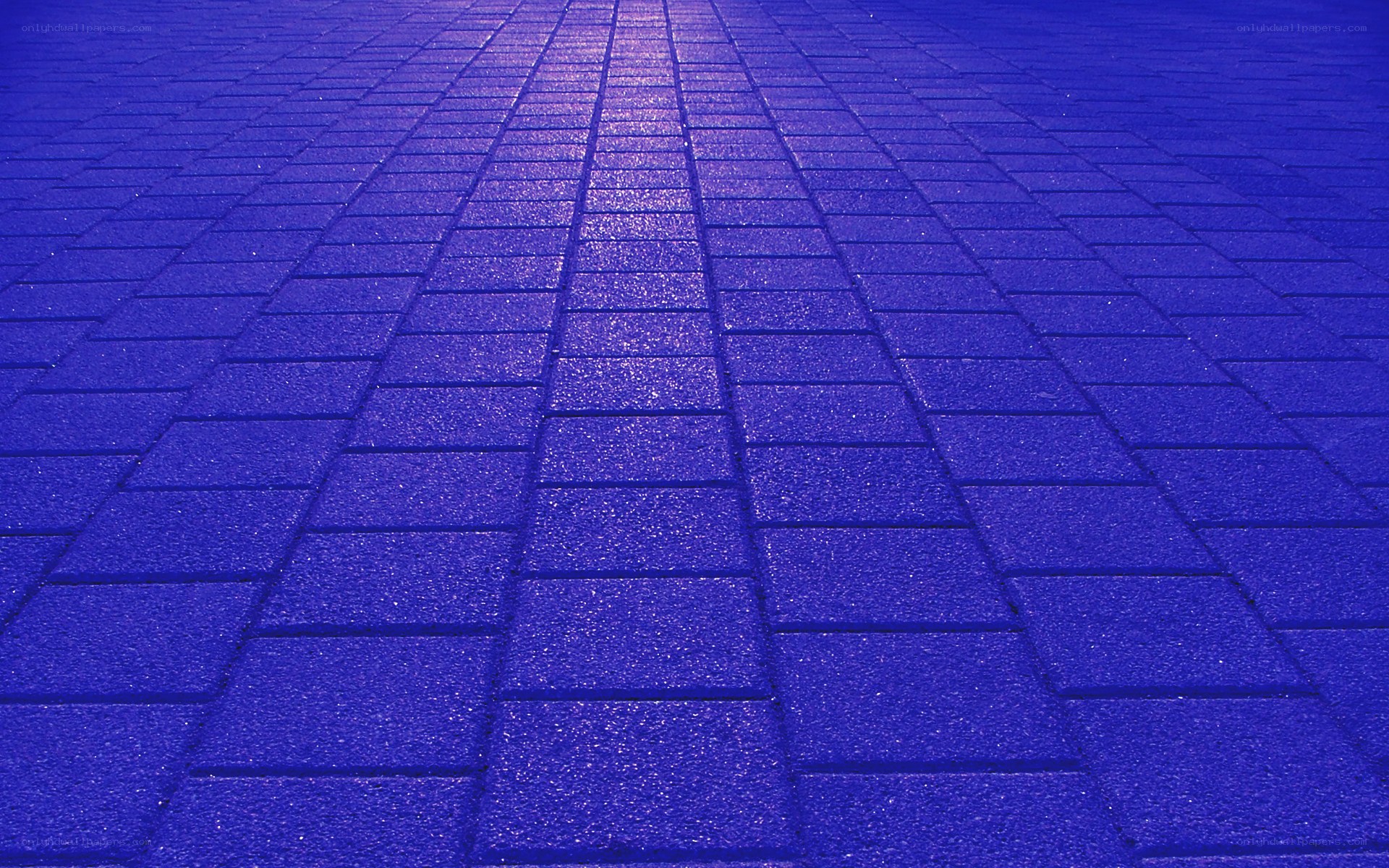 blue tiled pavement surface