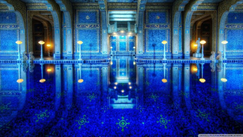 Blue Tiled Pool Interior