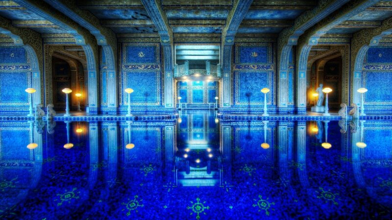 Blue Tiled Pool Room