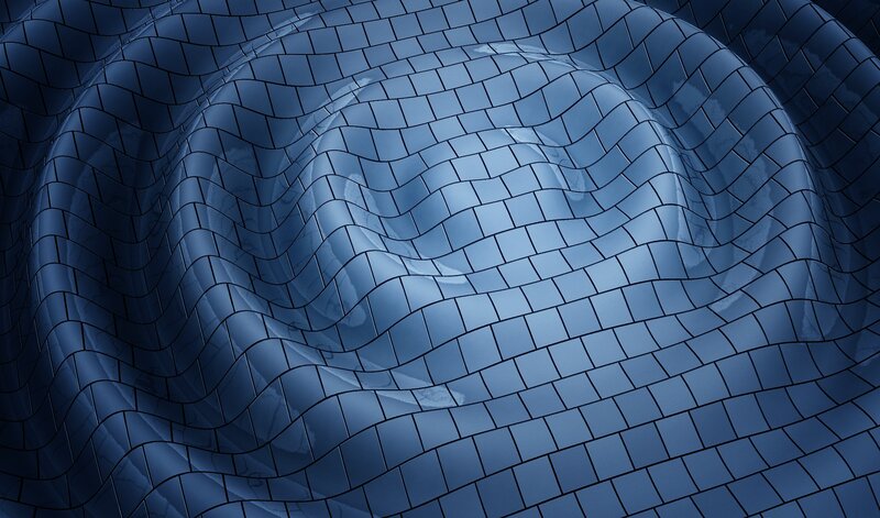 Blue Tiled Surface — Abstract