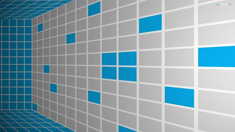 blue tiles in a grid