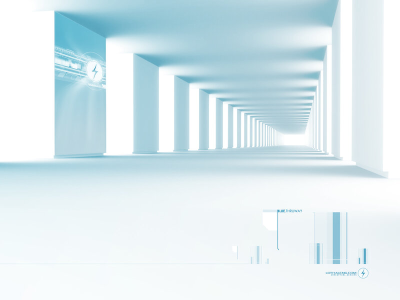 Blue-tinted Corridor