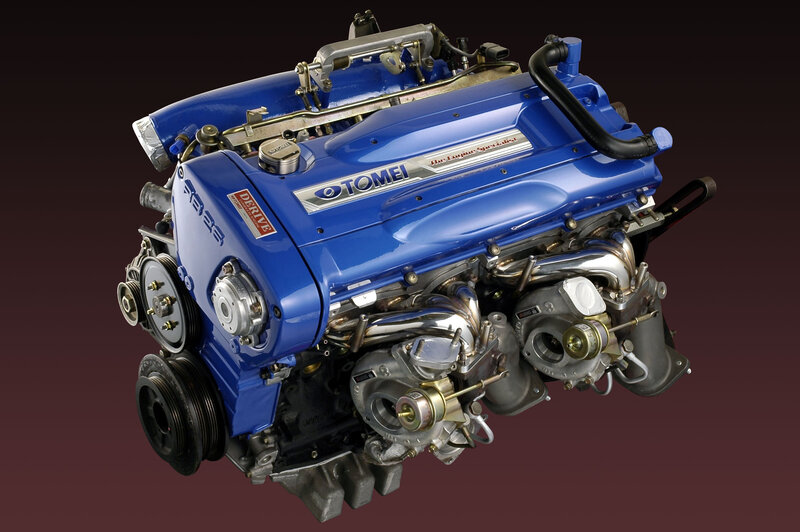 Blue Tomei engine assembly