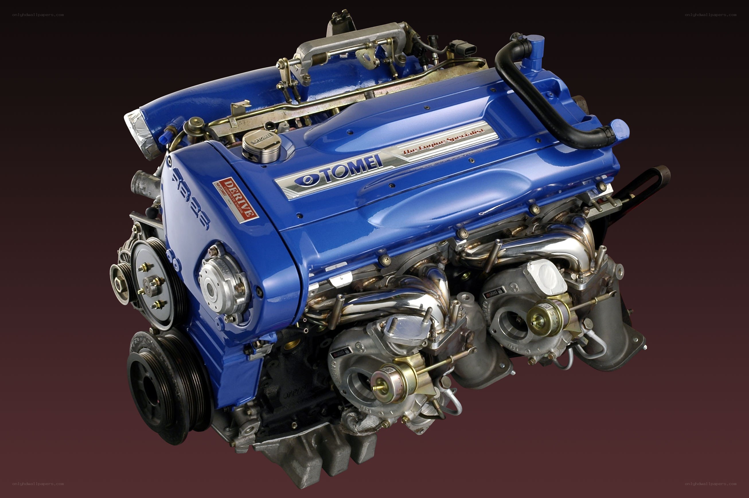 Blue Tomei engine assembly