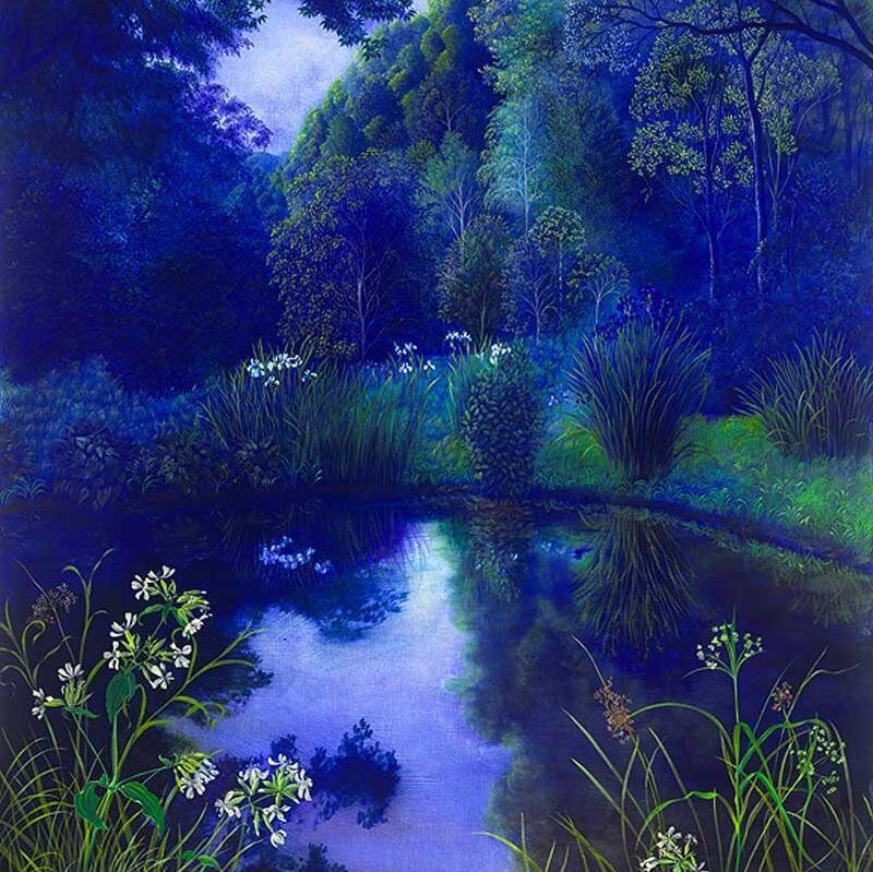 Blue-toned Forest Pond