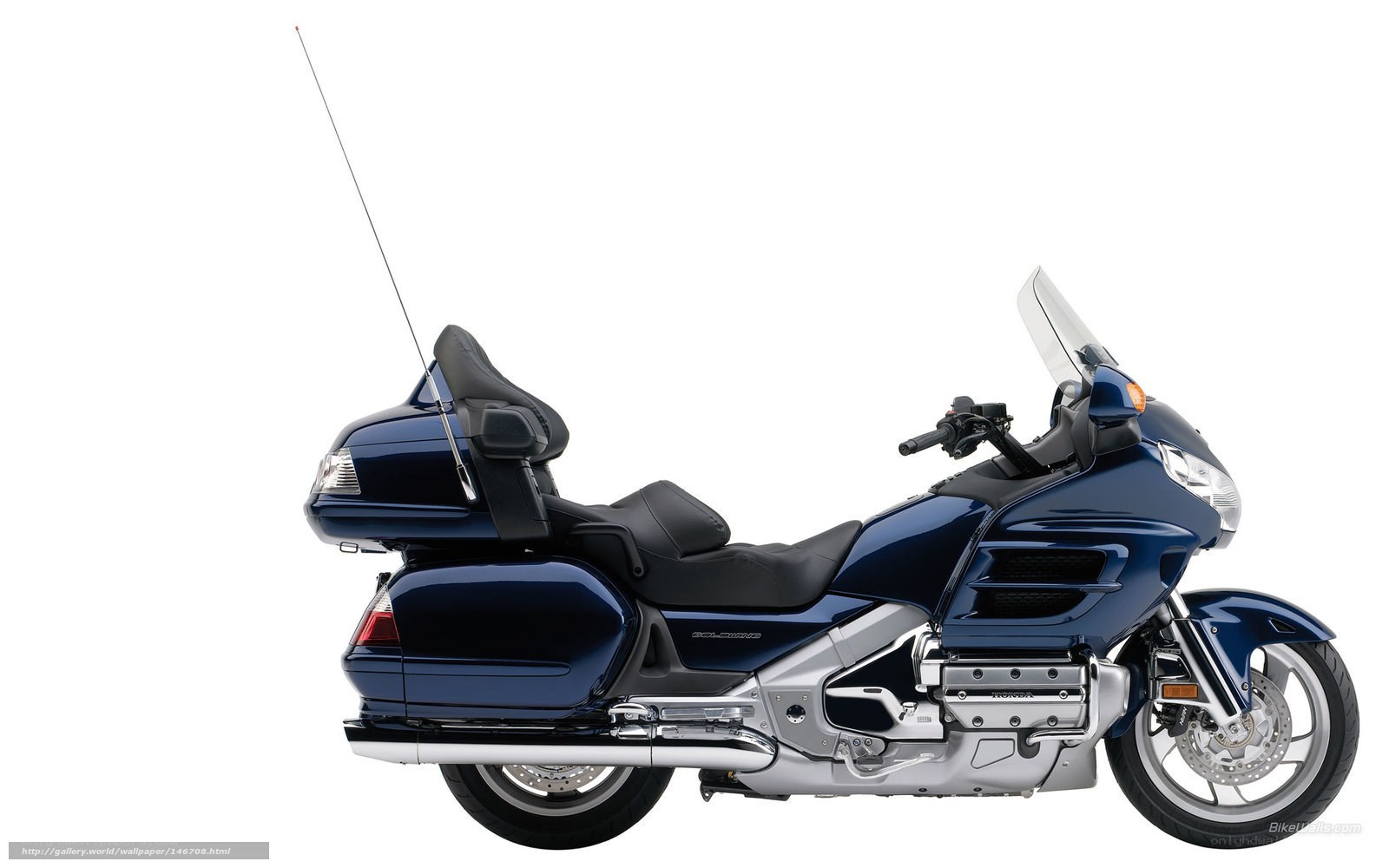 blue touring motorcycle