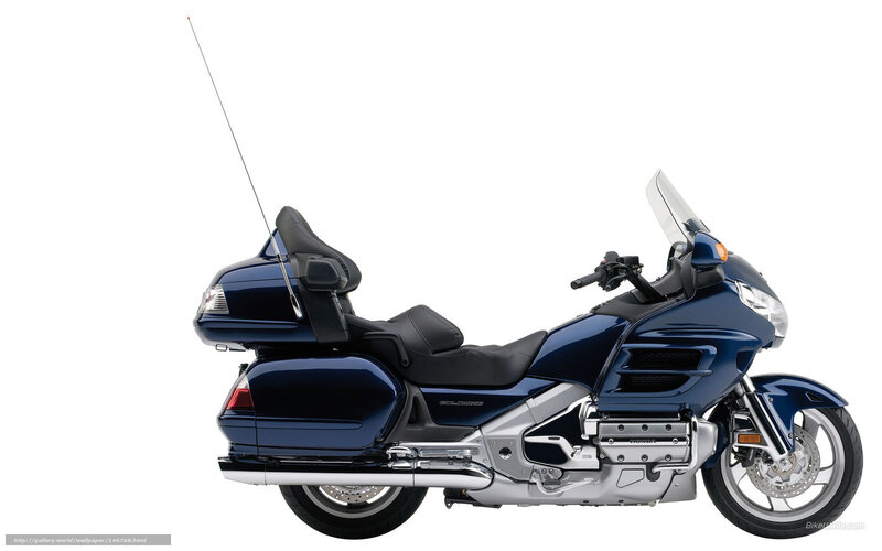 Blue Touring Motorcycle — Neutral, Photograph, Antenna