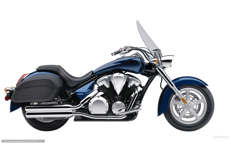 Blue Touring Motorcycle — Neutral, Photograph, Saddlebags, Windshield, Chrome Exhaust