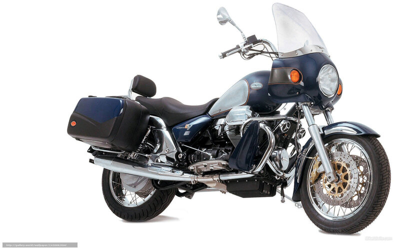 Blue Touring Motorcycle — Neutral, Photograph