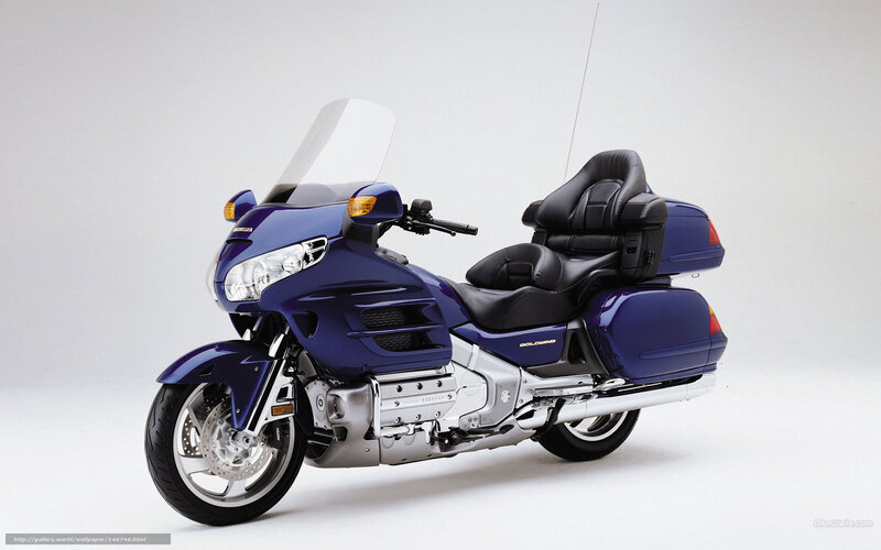 Blue Touring Motorcycle — Neutral, Photograph, Windshield