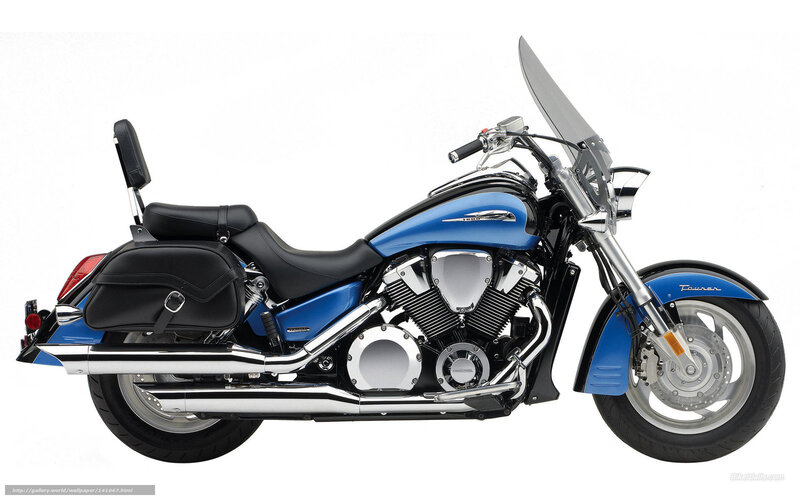 blue touring motorcycle
