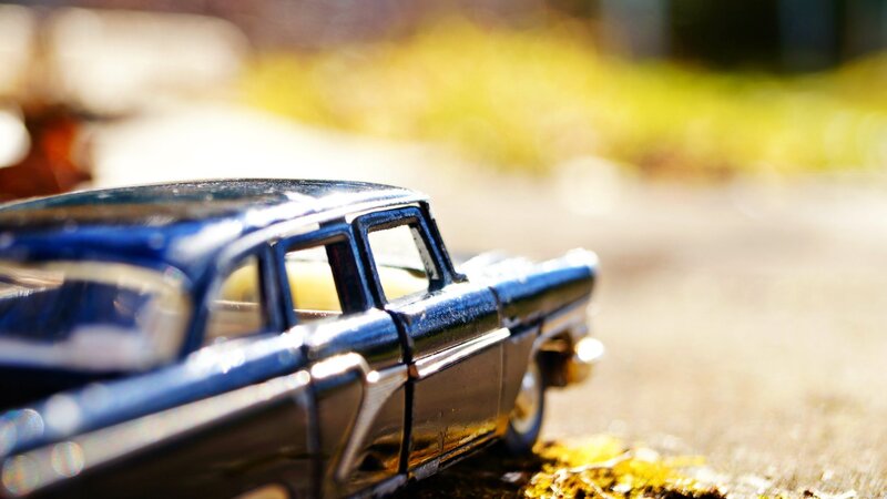 Blue Toy Car — Serene