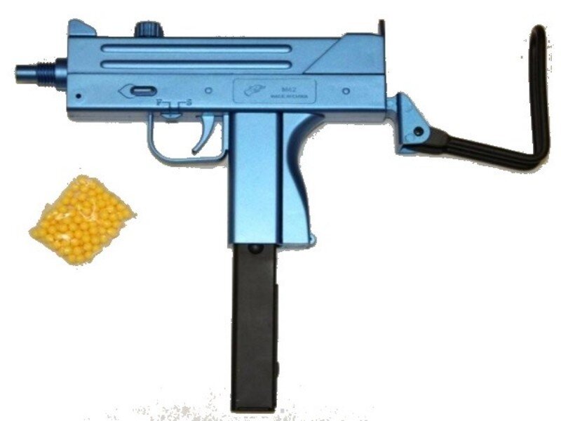 Blue Toy Submachine Gun