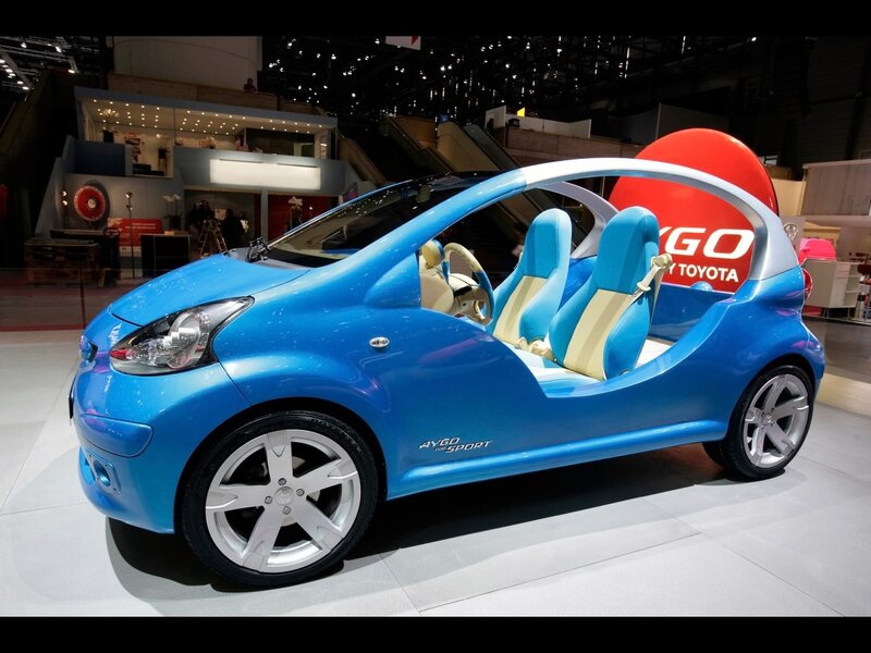 Blue Toyota Aygo Sport concept