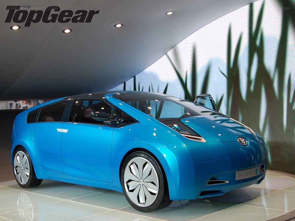 Blue Toyota concept car
