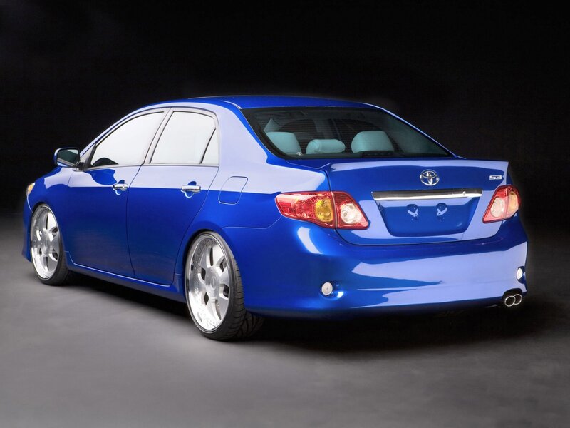 Blue Toyota Corolla
