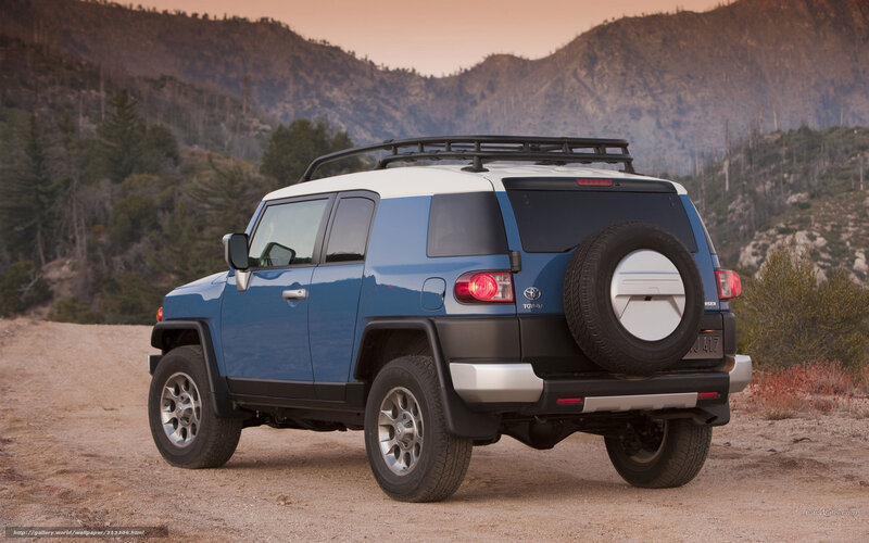 Blue Toyota Fj Cruiser — Serene, Sunset