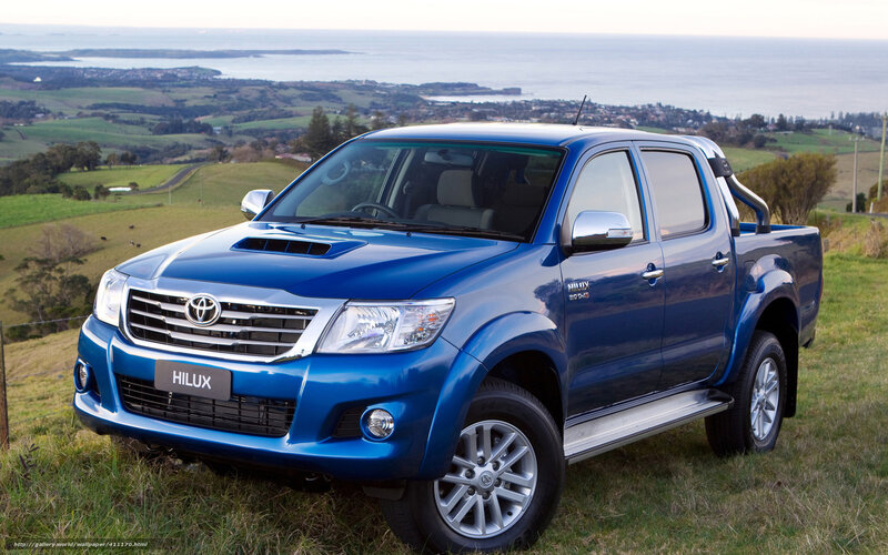 Blue Toyota Hilux Pickup