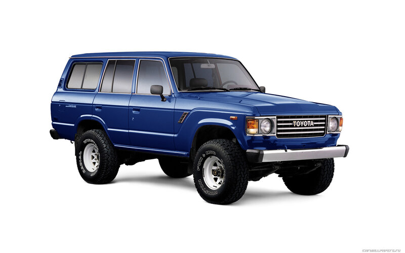 Blue Toyota Land Cruiser — Neutral