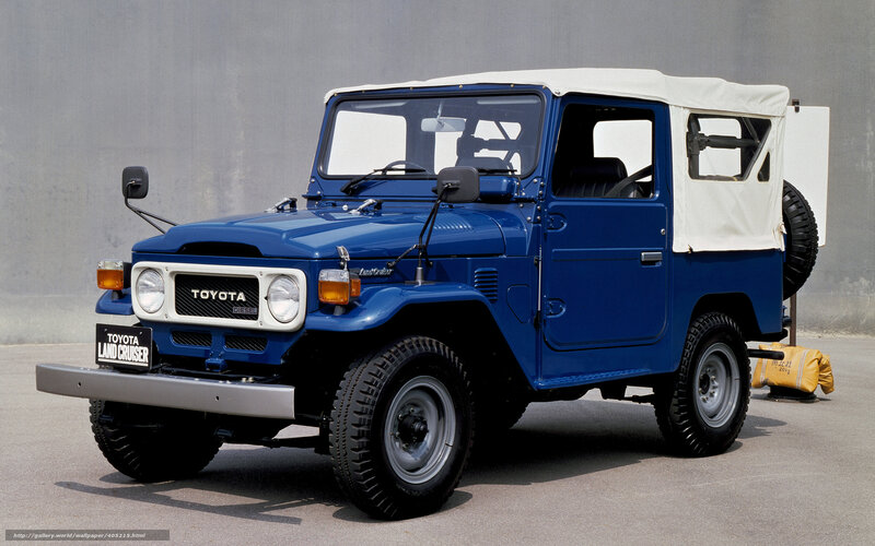 Blue Toyota Land Cruiser