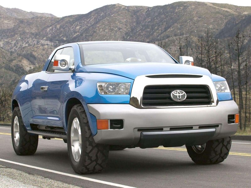 blue toyota pickup truck
