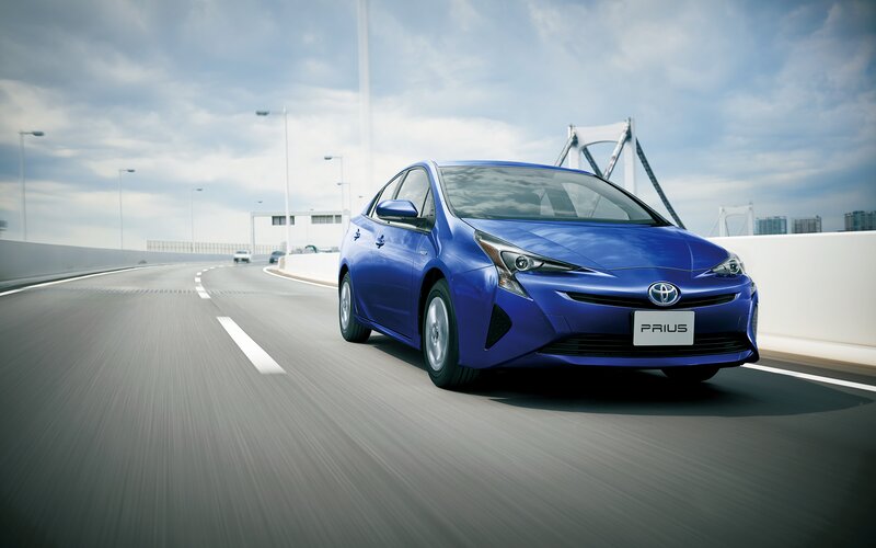Blue Toyota Prius