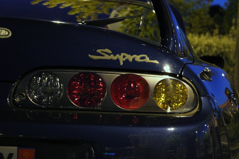 Blue Toyota Supra