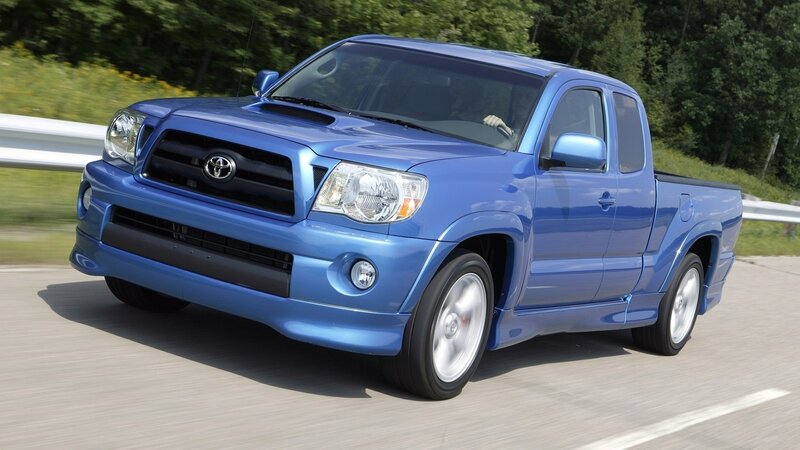 blue toyota tacoma truck