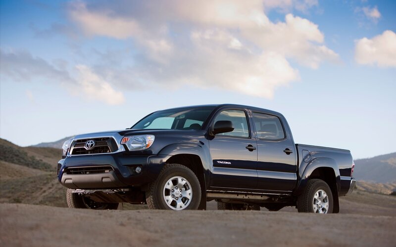 Blue Toyota Tacoma truck