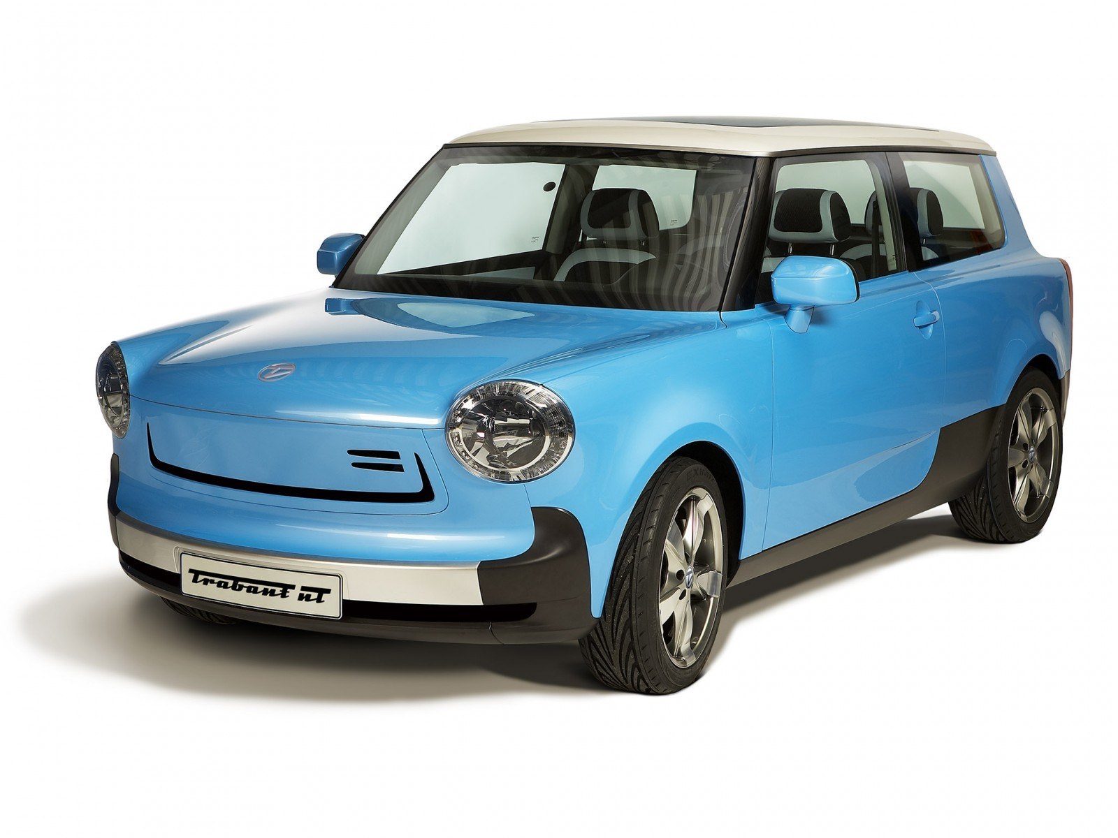 Blue Trabant NT concept car